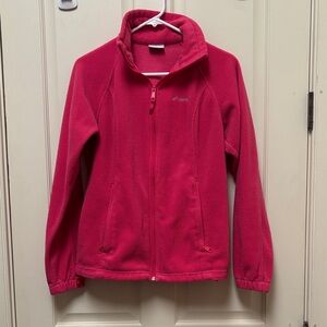 Columbia Women's Hot Pink Full-Zip Fleece Ski Jacket